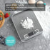 Digital Kitchen Scale - Food Scale for Meat Baking Weight, Up to 11 lb (1g-5KG), Silver Stainless Steel with LCD Display