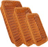 EUSOAR Poly Wicker Bread Basket, 3 Pack Natural Brown Woven Decorative Bread