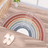 Drydiet Rainbow Doormat Welcome Door Mat Semi-Circular Area Rug with Inspirational Quote