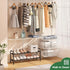 kiplant Closet, 2-Tier Closet Shoe Rack for Black Expandable Shoe Rack Metal Organizer, Heavy Duty Shoe Storage Shelf