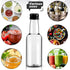 75 Pack 1. 7oz 50ml 4 Tessco for you Mini Plastic Liquor Bottles with Black Cap, Plastic Empty Alcohol Spirit Shot