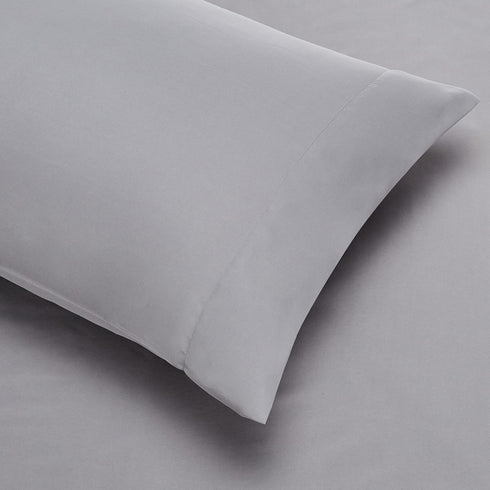 5-Piece Set Amazon Basics Lightweight Microfiber Comforter with Sheets, Bed-in-a-Bag, Gray Calvin Striped Bedding
