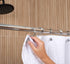 Luxury S Shower Curtain Hooks, 12-Pack, Hotel Quality Silver Chrome Finish, Non-Slip Ball End