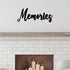 Hotop Metal Word Sign, Rustic Black Cutout "Memories" Wall Decor for Home, Library & Office