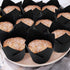 Jutom 200 Pack Black Tulip Cupcake Liners, Greaseproof Muffin Liners for Weddings, Birthdays, Baby Showers