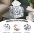 OHEGBXE Car,5.2"5.2"5.2" Tropical Butterflies Tissue Box Holder,Colorful Splash Dots Cube Tissue Box Cover