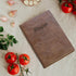 Dahey Recipe Book to Write in Your Own Recipes, Personalized Family Journal Notebook with Pocket, Leather Cover and 80