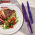 Astercook 12 Pcs Color-Coded Kitchen Knife Set, 6 Anti-Rust Coating Stainless Steel Chef Knives