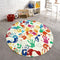 STARUIA Colorful Round Kids Rug 5 Ft, Machine Washable Rug for Playroom,