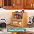 Counter, viewcare Bread Box for Kitchen Double Layer Large Bamboo Wood Bread Box, Bamboo Bread Storage Container