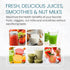 Elite Gourmet Masticating Juicer Machines - 12-inch Cold Press Juicer for Vegetables and Fruits, Easy to Clean