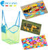 Mesh Beach Bag, Foldable Large Children's Storage Bag for Beach, Clothes, Towels, and Shells