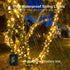 4Pack 160FT 400 8 Upgraded LED Battery Operated Christmas String Lights Outdoor/Indoor, Timer & Modes with Green Wire