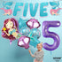 KatchOn Shiny Mermaid 5th Birthday Decorations - Pack of 9, Mermaid Balloons, Banners, Party Decorations