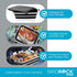 BIRDROCK HOME Collapsible Large BBQ Prep Tub with Cutting Board, Multi-Function Grill Caddy with Colander & Lid - Black