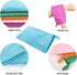 PHOGARY 5 Pack 6"x8" Microfiber Face Cloths, Fast Drying Bath Mitts Washcloth, Super Absorbent Soft Lightweight Towel