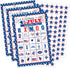 32Players 4th of July Bingo Game - Patriotic Bingo Cards for Kids Adults, Independence Day Party Supplies