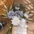 KIRIFLY Artificial Fake Flowers, Silk Flower Arrangements, Wedding Bouquets, Plastic Floral Centerpieces, Purple White