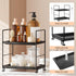 NLBTW 2-Tier Counter Countertop Bathroom Organizer, Thickened Plastics Makeup Skincare Perfume Organizers for Vanity