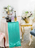 ShinyBeauty Mint Green Table Runners, 2Packs 12''x72'' Teal Sequin Glitter Fabric for Birthday Party Celebration