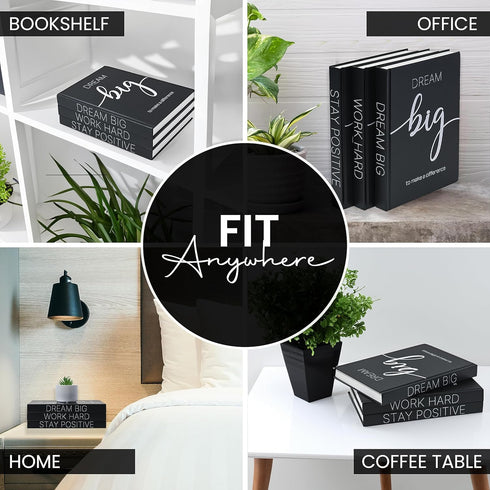 Set Decorative Books for Home Decor - Faux for decoration Coffee Table | Book Shelf Decor | Entryway | Console Table