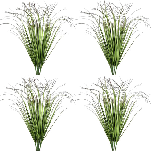 Artificial Plants Fake Wheat Grass Tall Shrubs, Faux Greenery Plastic Leaves Plant