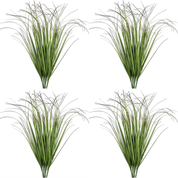 Artificial Plants Fake Wheat Grass Tall Shrubs, Faux Greenery Plastic Leaves Plant