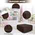 NeColorLife Rectangle Ottoman Cover Jacquard Fabric Ottoman Slipcover Thick Stretchable Footrest Stool Covers