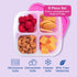 Bentgo Easyboxes 8-Piece Set - 4-Compartment Snack Containers with 4 Trays & 4 Lids, BPA-Free (Brights)
