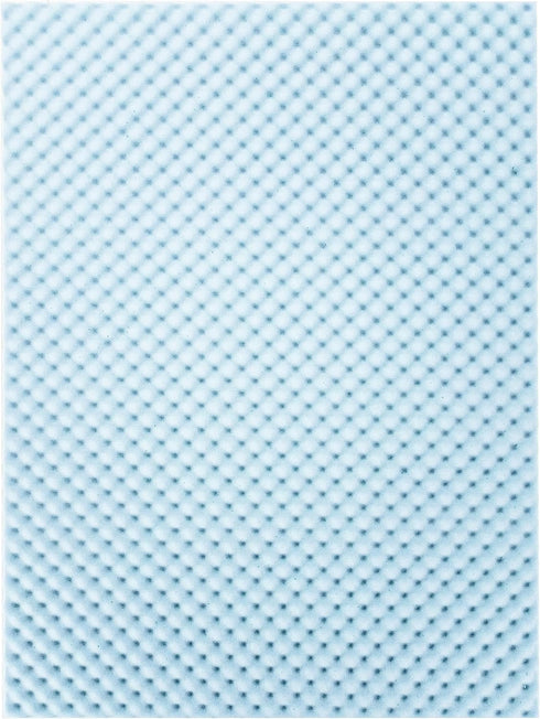 Best Price Mattress 2 Inch Egg Crate Memory Foam, Cooling Gel Infusion Twin Mattress Topper, Blue