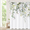 Tititex Sage Green Eucalyptus Shower Curtain, Watercolor Leaves Plant Design, 72x72 Inch with Hooks for Bathroom