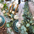DearHouse 5.5ft Seeded Eucalyptus Garland, Faux Eucalyptus Leaves Table Garland for Wedding Backdrop Decor