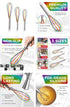 Silicone Whisk Set, Non-Scratch Set of 3, Mini & Small Sizes, Stainless Steel Whisk