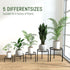 5-Pack (5 Pack Linpla Decent Metal Plant Stands, Heavy Duty Flower Pot Stands for Multiple Plant, Anti-Rust Iron Plant