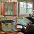 DKTIE Window Film Privacy - Decorative Stained Glass Clings with Installation Tools, Static Cling for Home (Dark Green,