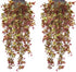 Artificial Hanging Vine - Faux Ivy Leaves Outdoor Fake Plants, 4 pcs Luxuriant Wall Hang Garland for Garden Party Decor