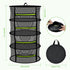 Hanging-4 (23.62") MEKOLIFE Herb Drying Rack Layer, Plant Drying Rack, Bud Drying Net,Foldable Hanging Dry Rack Net