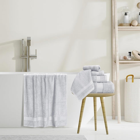 8 Set 100% 2 27x54, 2 16x28, 4 13x13 GLAMBURG Ultra Soft Piece Towel - Pure Ring Spun Cotton, Contains Oversized Bath