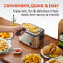 Elite Gourmet EDF1116 Electric Deep Fryer, 1.2 Qt. / 4.8 Cup Oil Capacity, Adjustable Temperature, Stainless Steel