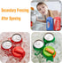 6 pack 6 ORIGINAL CREATOR - DIPESI color Soda Can Lids with Straws, Reusable Silicone Straws Soda Can Covers