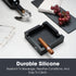 Pardo Cigar Unbreakable Ashtray for Outdoors - Large Ring Gauge, Square Matte Black, 4 Holder Design, 6x6x1.5 inches