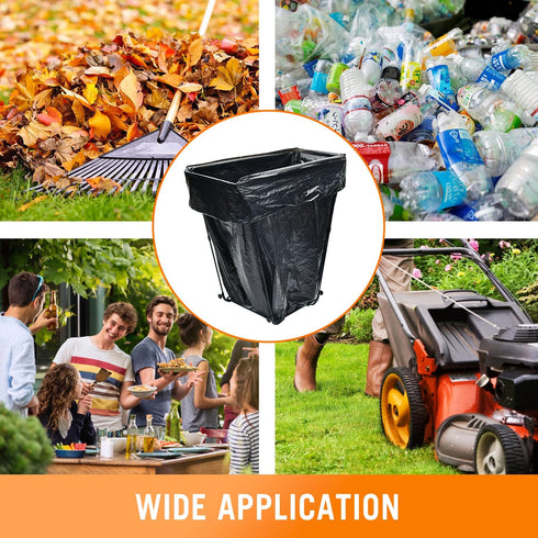 30-45 CAMPFIRE Trash Bag Holder Fits Gallon Bags, Multi-Use Garbage Bag Holder, Portable to Use Leaf Bag Holder