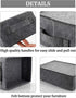 Small Shallow Storage Baskets, Felt Storage Basket Bin for Towels, Dog/Cat Toys, Office Supplies, Light Gray
