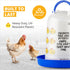 5L, Stromberg's Poultry Drinker Blue Chicken Emoji Poultry Waterer, Heavy Duty UV-Resistant Plastic, Easy to Fill