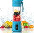 Portable Blender for Shakes and Smoothies, Cordless Personal Mini 13oz Blender Bottle, USB Rechargeable Travel Juicer