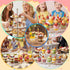 220 4 oz Pcs Mini Dessert Cups with Spoons and Bamboo Skewers, Round Clear Plastic Parfait Shooter Cups for Parties