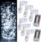 6 Pack Battery Operated Fairy Lights - Mini String Lights with Timer, 2 Remote, 20LED Cool White, Waterproof