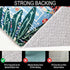 Tropical Jungle Rugs - 2x3 Faux Wool Botanical Boho Throw Rug for Bathroom Kitchen Indoor Entryway
