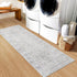 2x6 LIVEBOX Washable Runner Rug - Kitchen Rug Runner Entryway Rugs, Low-Pile Vintage Grey Rugs for Bedroom, Non-Skid
