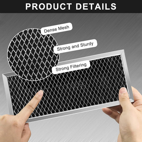AMI PARTS JX81H Microwave Charcoal Filter Compatible with G.E Microwave Vent Filter (2-Pack)